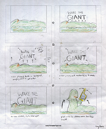 Wake the Giant Storyboard